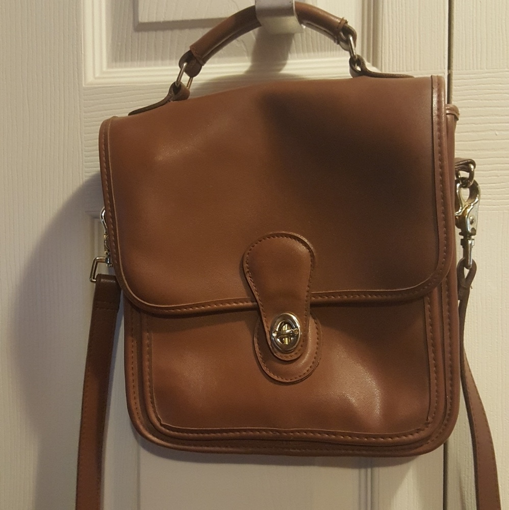 Hunt Club Brown Leather Cross Body Purse